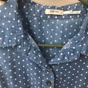 4/$20 🖤 Polka dot denim dress